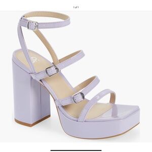 NIB [ BP. Nathan Block Platform Strappy Sandel.
